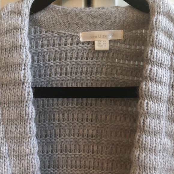 Light Grey 3/4 Sweater - Picture 2 of 3